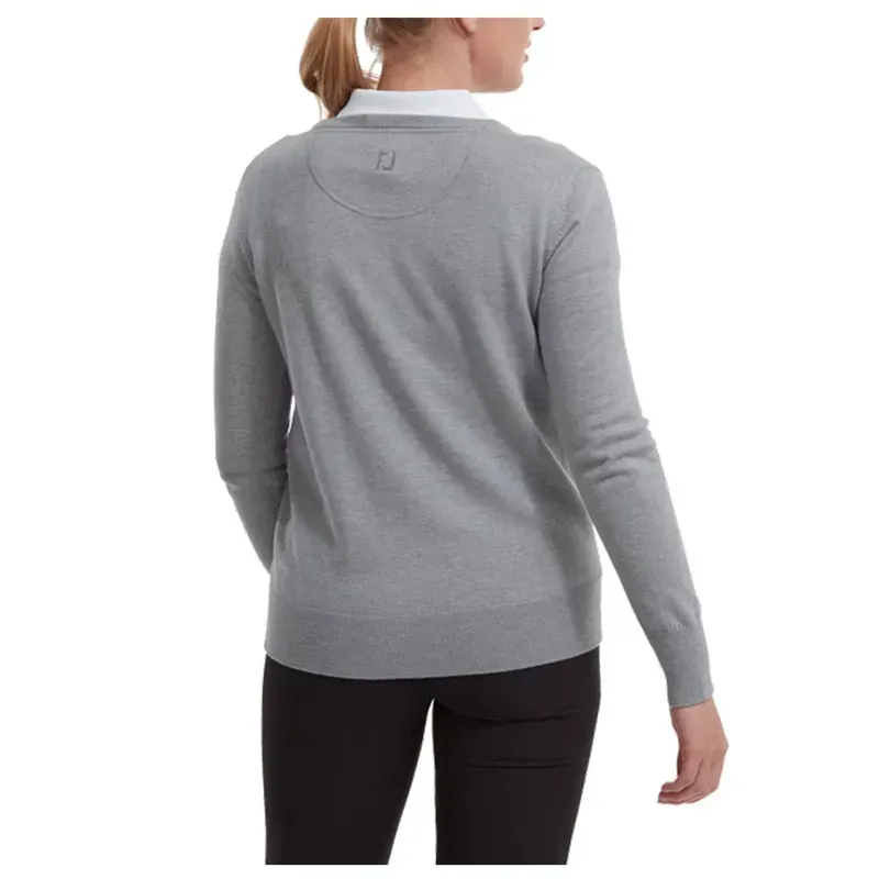 FootJoy Wool Blend – Pull de golf col V en laine