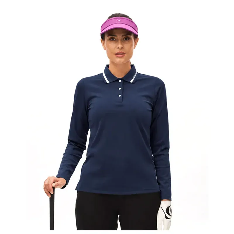 POLO FEMME WARM UP PIQUE CHAUD MANCHES LONGUES