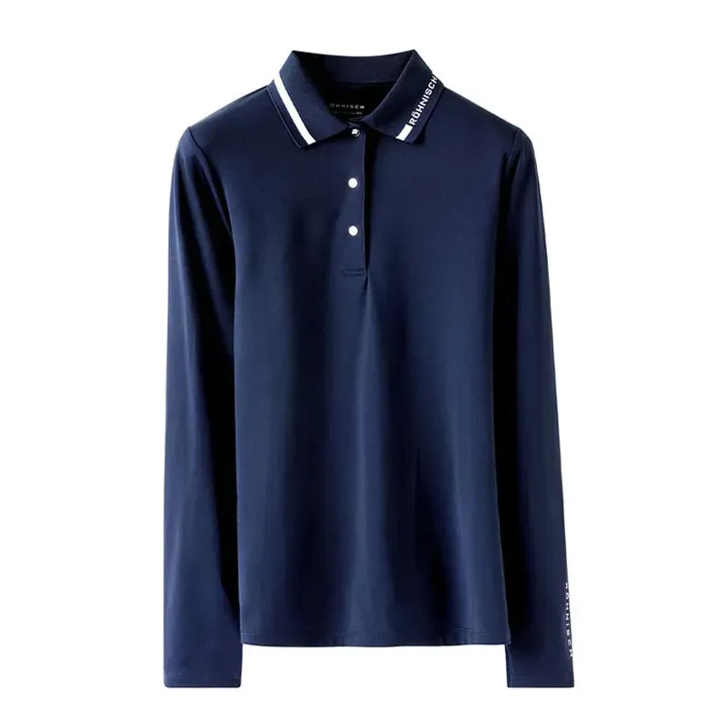 POLO FEMME WARM UP PIQUE CHAUD MANCHES LONGUES