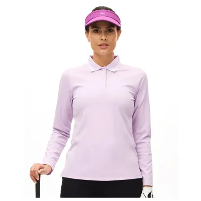 POLO FEMME WARM UP PIQUE CHAUD MANCHES LONGUES