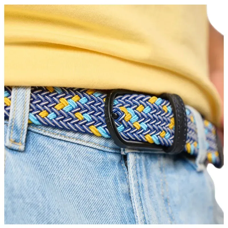 CEINTURE TRESSEE ELASTIQUE MULTICOLORE LA CUSCO CEINTURE TRESSEE ELASTIQUE MULTICOLORE LA CUSCO
