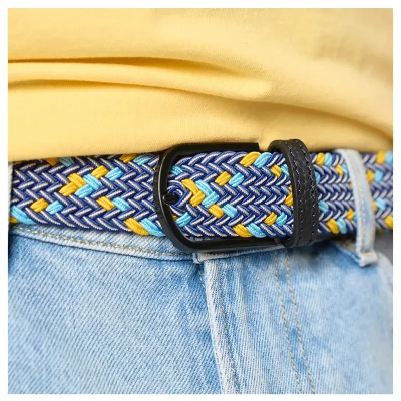 CEINTURE TRESSEE ELASTIQUE MULTICOLORE LA CUSCO CEINTURE TRESSEE ELASTIQUE MULTICOLORE LA CUSCO