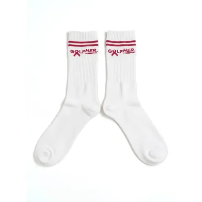 Golfher x Octobre Rose – Chaussettes de golf solidaires
