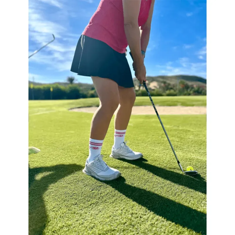 Golfher x Octobre Rose – Chaussettes de golf solidaires