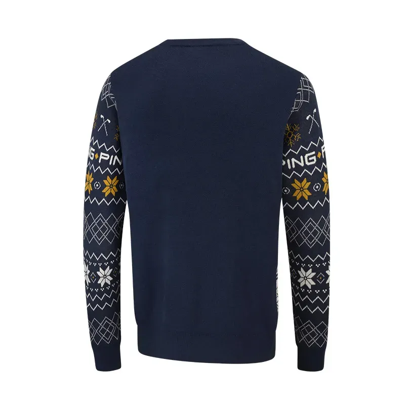 Pull de Noël PING Mr Ping 2026 Bleu Marine | Golf Plus Pull de Noël PING Mr Ping 2026 Bleu Marine | Golf Plus