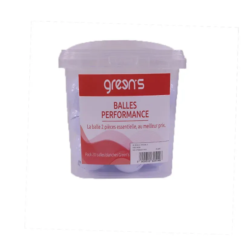 Seau 20 balles de golf Green's Performance Seau 20 balles de golf Green's Performance