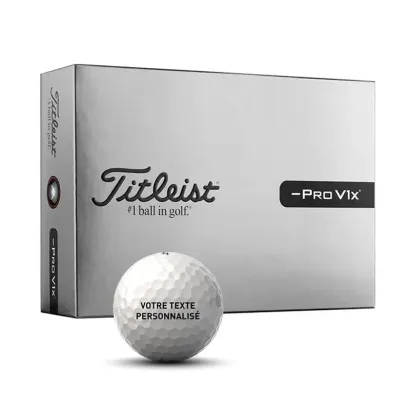 Balles Titleist Pro V1x Left Dash personnalisées | Golf Plus
