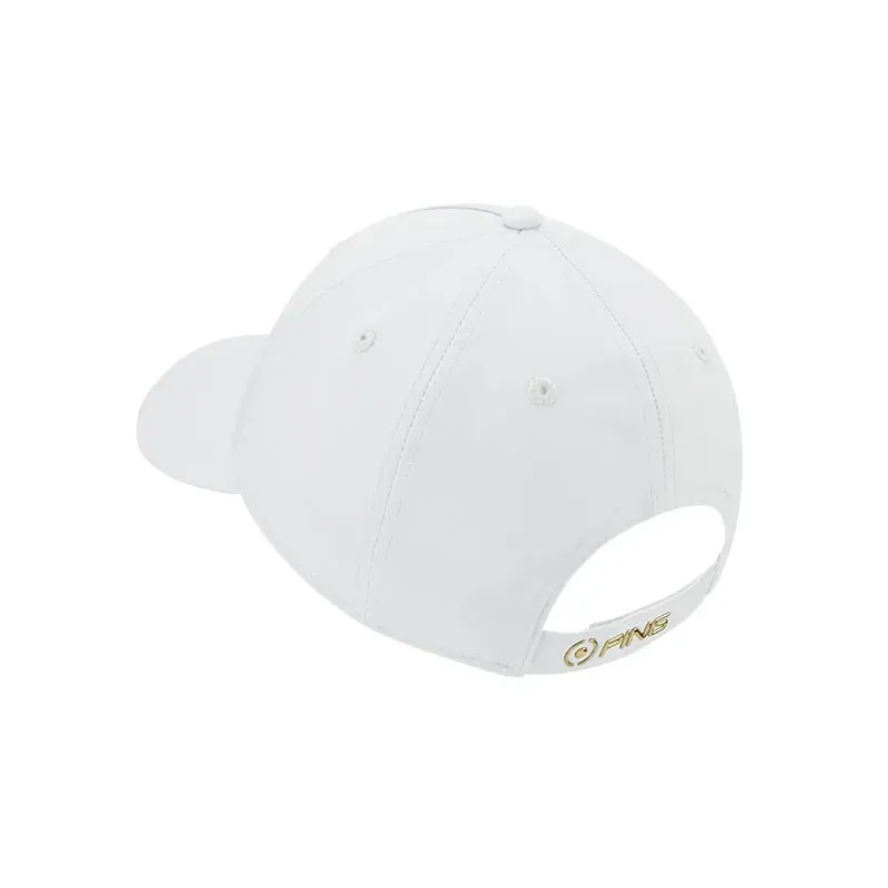Ping - Casquette Gold Putter Blanc Dos - Golf Plus Ping - Casquette Gold Putter Blanc Dos - Golf Plus