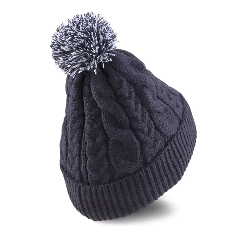 Puma - Bonnet Pompon Cable Marine Femme Golf Plus - 3