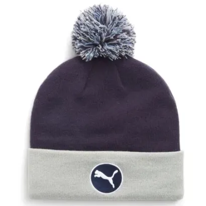 Puma - Bonnet Pompon Navy Homme De Face - Golf Plus