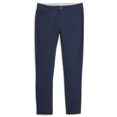Puma - Pantalon Warm Marine Homme De Face - Golf Plus 