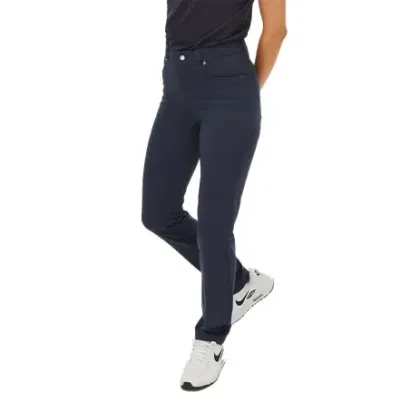 Rohnisch - Pantalon Chie Comfort Uni 32 Marine Porté Dos - Golf Plus