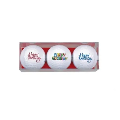 Sportiques Boite 3 Balles Anniversaires Golf Plus