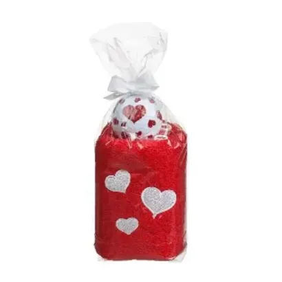 SERVIETTE+BALLE COEUR