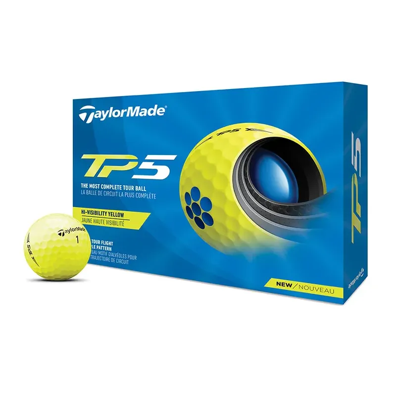 TaylorMade - Balles de golf TP5 jaune 