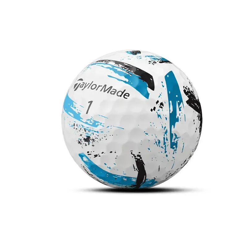 TaylorMade - Balle SpeedSoft Blue Ink vu la balle de face - Golf Plus TaylorMade - Balle SpeedSoft Blue Ink vu la balle de face - Golf Plus