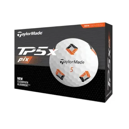 TAYLORMADE - BALLES DE GOLF TP5X PIX 3.0 BLANC
