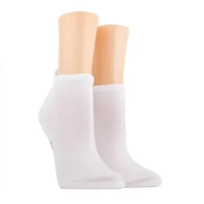 SOCQUETTE FEMME SEMELLE BOUCLETTE BLANC