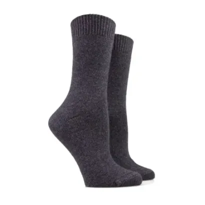 CHAUSSETTES FEMME LAINE CASHMERE GRIS 1
