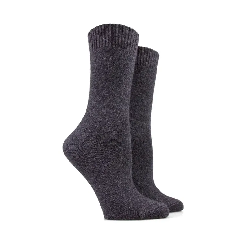CHAUSSETTES FEMME LAINE CASHMERE GRIS 1 CHAUSSETTES FEMME LAINE CASHMERE GRIS 1