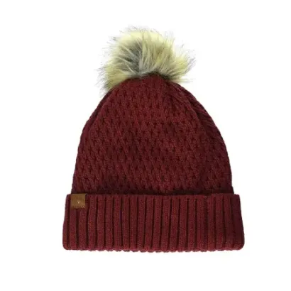 callaway - bonnet pompon rouge vue de face Golf Plus - Golf Plus