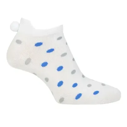 Chaussettes Eugénie dots blanc/ciel