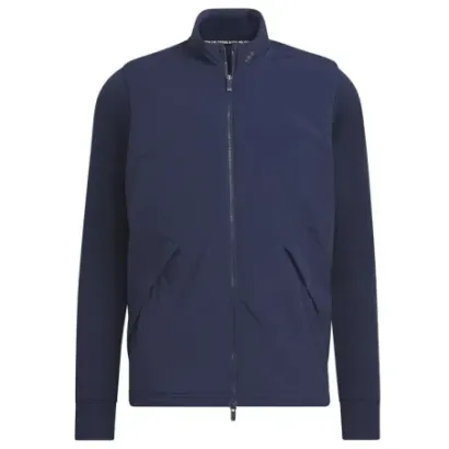 Adidas - Veste Froastguard Full Zip Warm Marine Homme De Face - Golf Plus