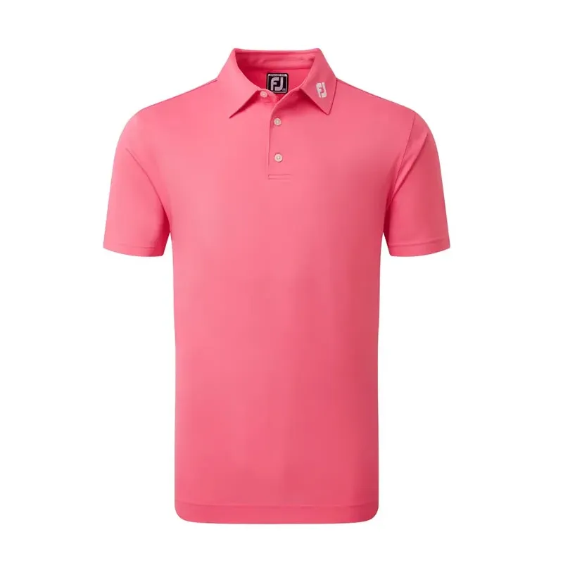 Footjoy - Polo Stretch Piqué Solid Manches Courtes Rose - Golf Plus Footjoy - Polo Stretch Piqué Solid Manches Courtes Rose - Golf Plus