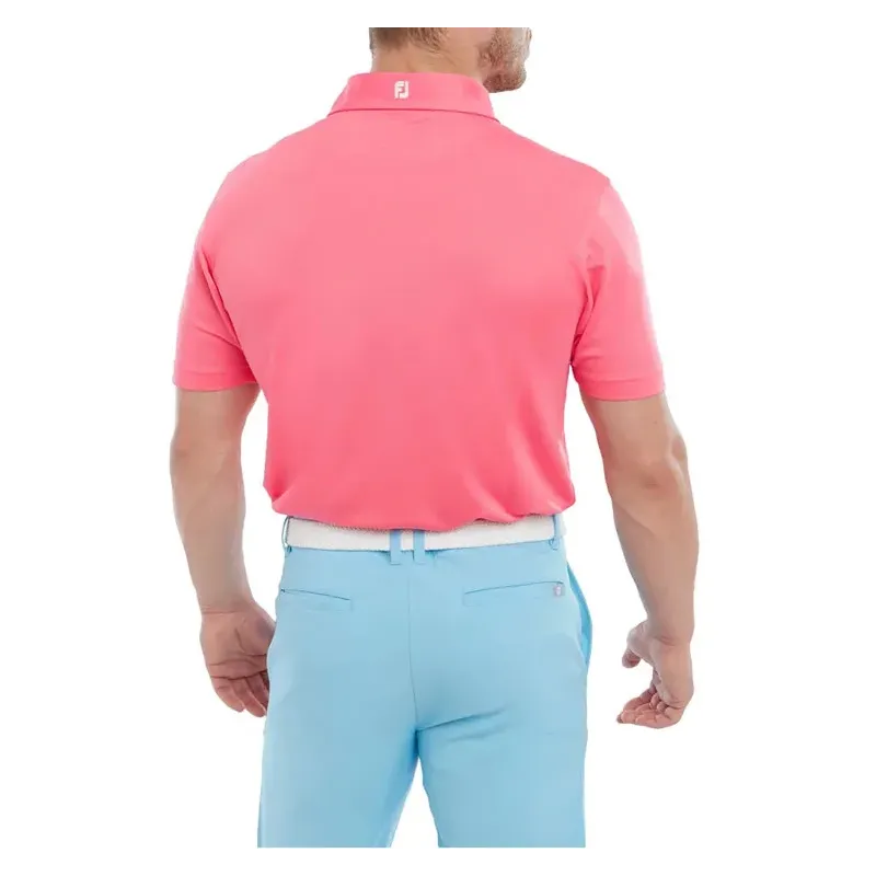 Footjoy - Polo Stretch Piqué Solid Manches Courtes Rose 3 - Golf Plus Footjoy - Polo Stretch Piqué Solid Manches Courtes Rose 3 - Golf Plus