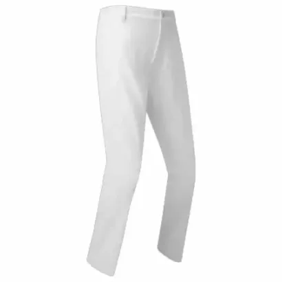 Footjoy - Pantalon Performance Tapered Fit Blanc Homme De Face - Golf Plus