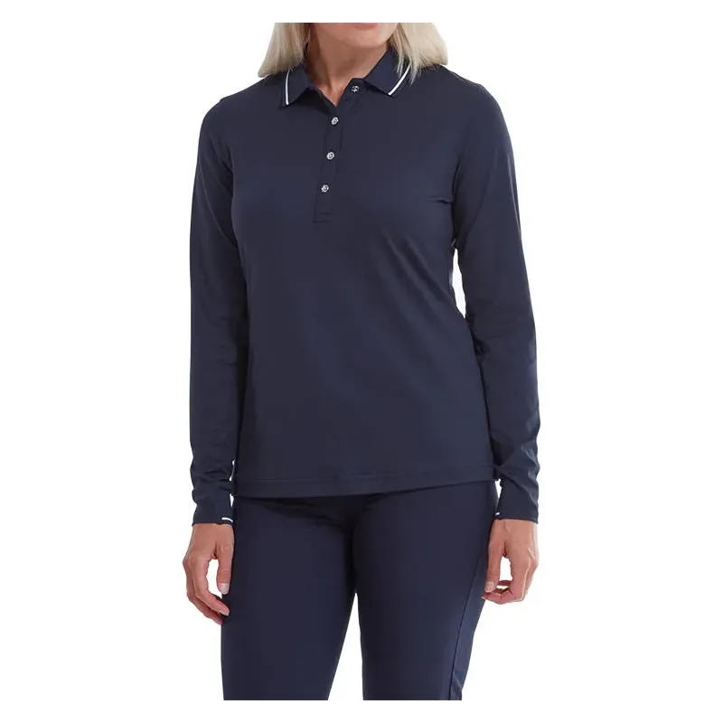 Footjoy - Polo femme Thermal Jersey Marine situation