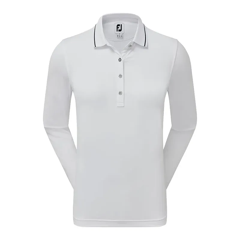 Footjoy - Polo femme Thermal Jersey blanc
