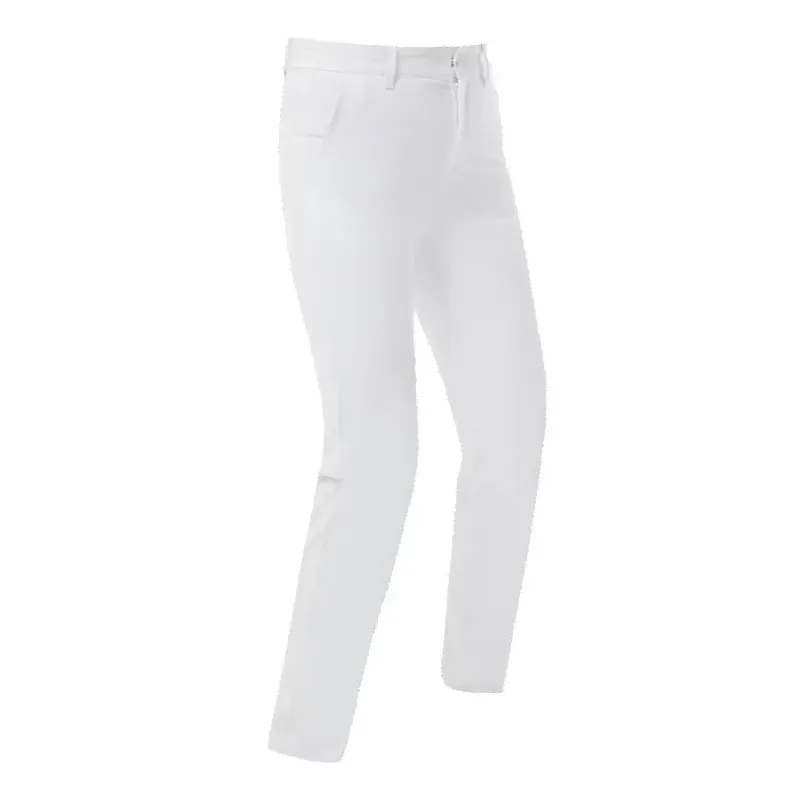 Footjoy - Pantalon Stretch 7/8 Blanc Femme De Face - Golf Plus