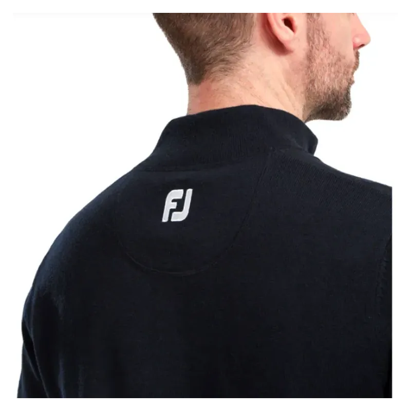 FOOTJOY - PULL-H-1/2 ZIP WOOL BLEND MARINE ZOOM DOS GOLF PLUS FOOTJOY - PULL-H-1/2 ZIP WOOL BLEND MARINE ZOOM DOS GOLF PLUS