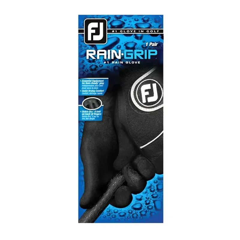 paire noir gants de golf homme pluis humide Golf Plus 1 paire noir gants de golf homme pluis humide Golf Plus 1