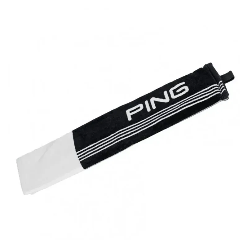 Ping Serviette Trifold Noir/Blanc Golf Plus