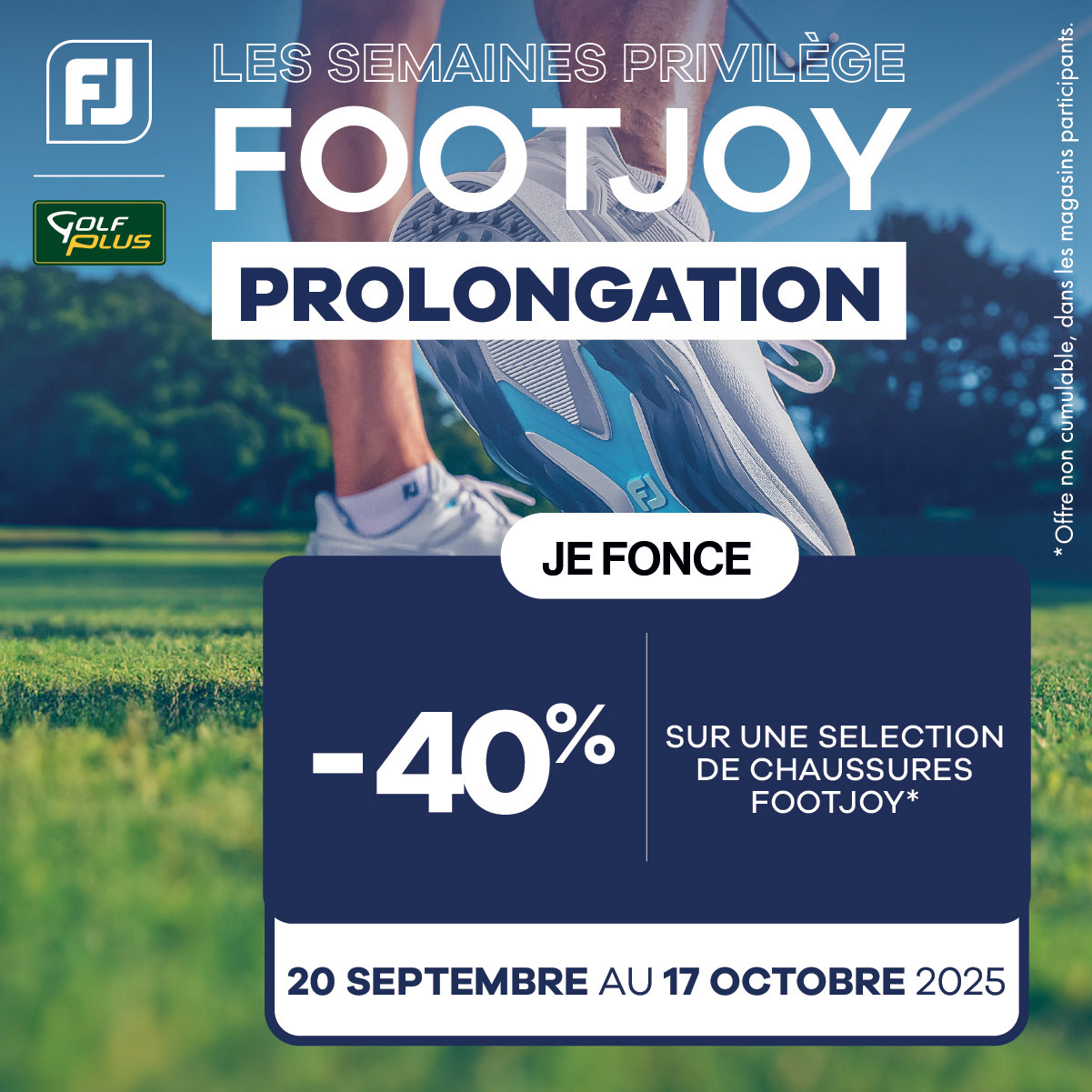 40% de rédution sur les chaussures de golf Footjoy